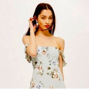 Floral Blue Dress Flynn Skye